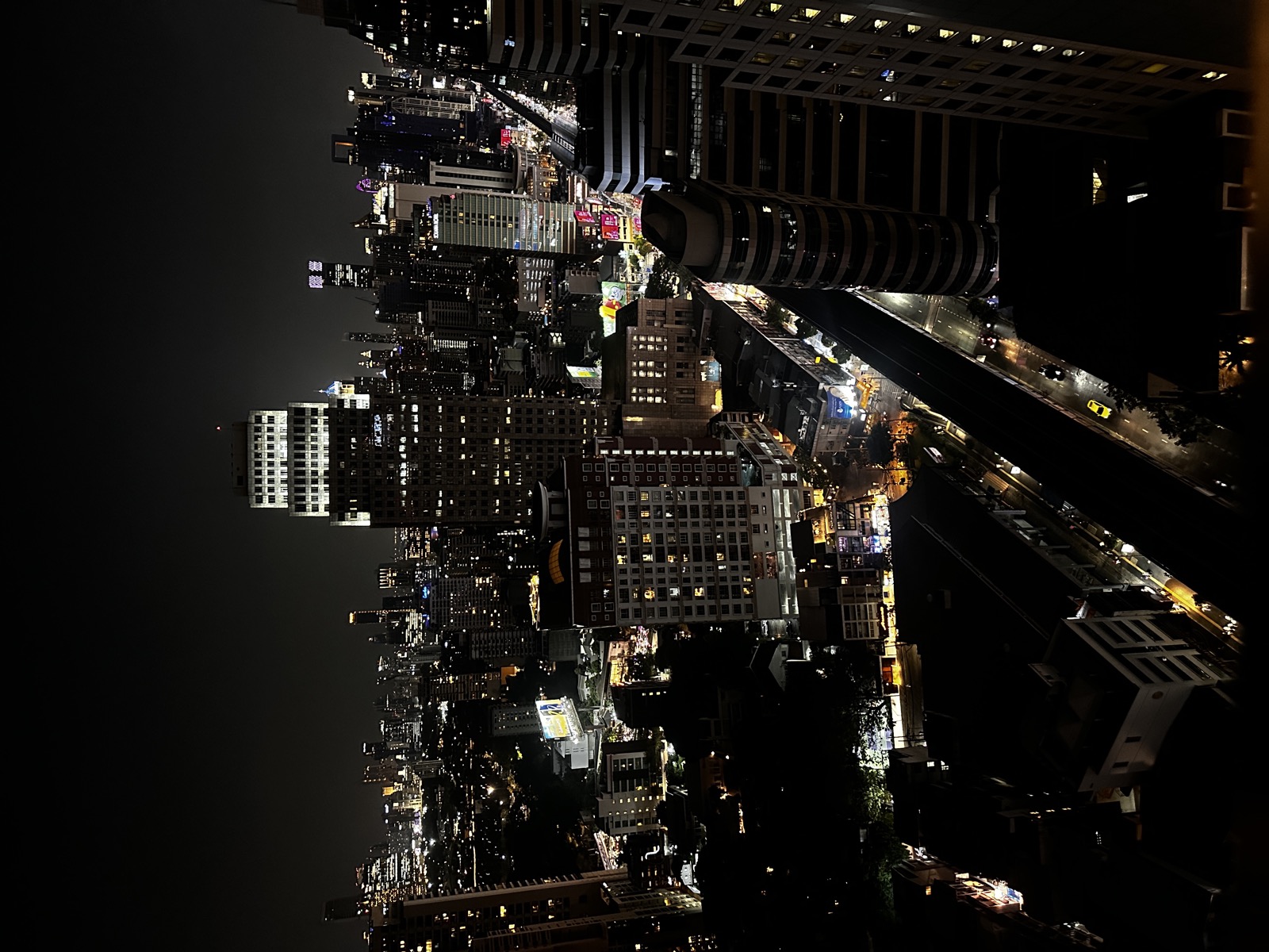 Bangkok night skyline